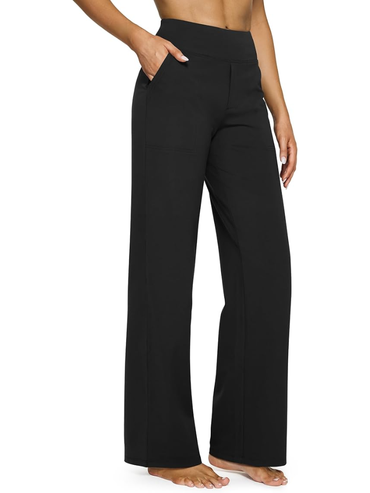 High-Waisted Dress Pants for Women with Yoga-Pant Comfort