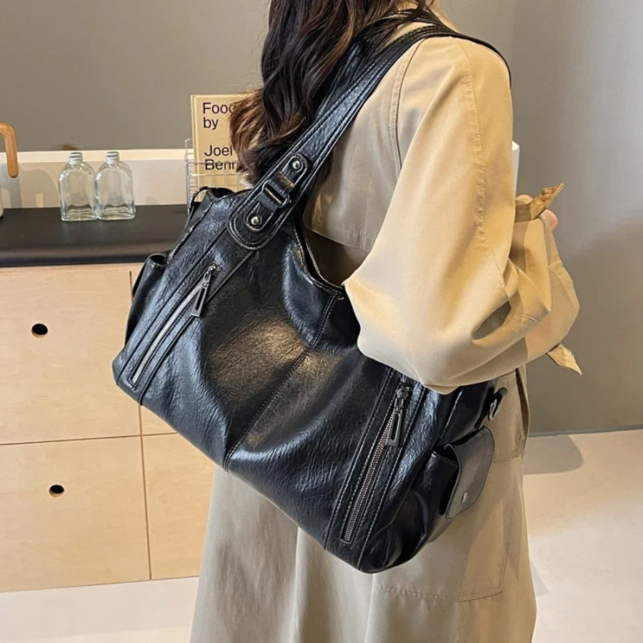 Women’s Classic Multi-Compartment Shoulder Bag