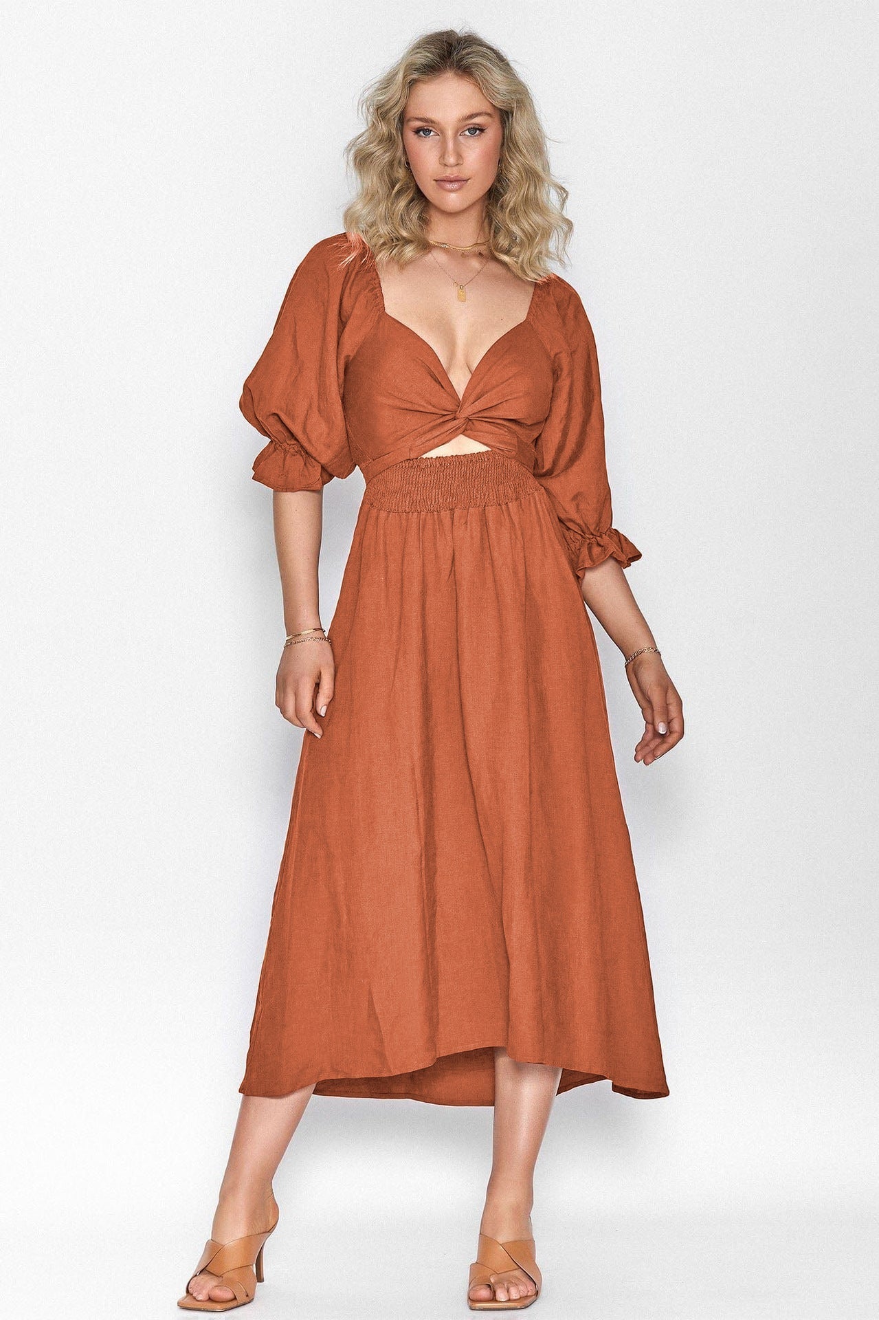 Ophelia Long Two-Sided Loose Fit Dress
