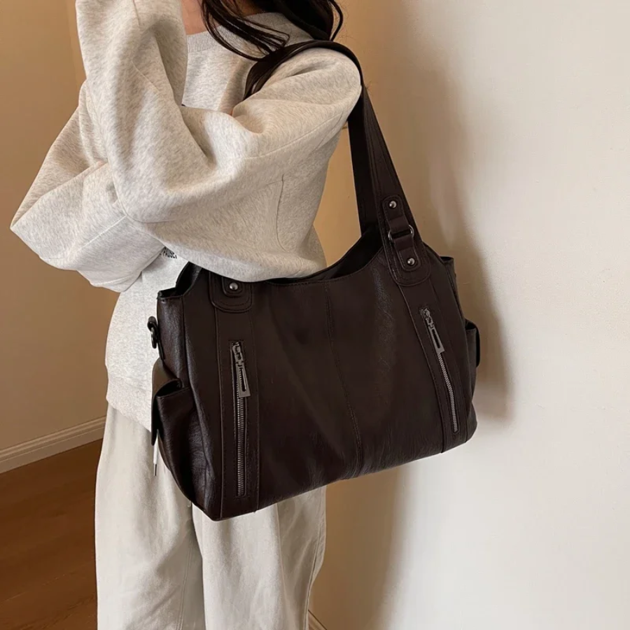 Women’s Classic Multi-Compartment Shoulder Bag