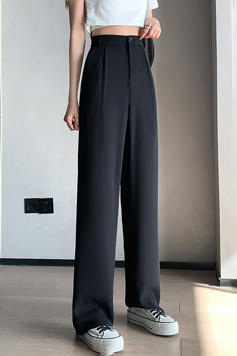 Men's Tailored Straight Leg Trousers for a Classic Fit