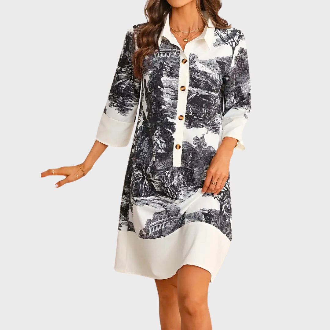 Women's Vintage Mini Tunic Dress