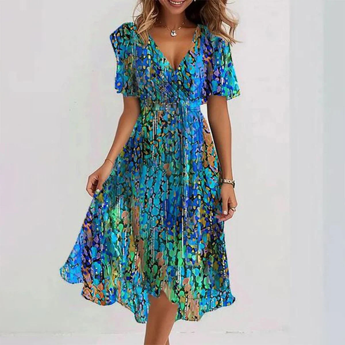 Elegant Short Sleeve Dress for Effortless Style