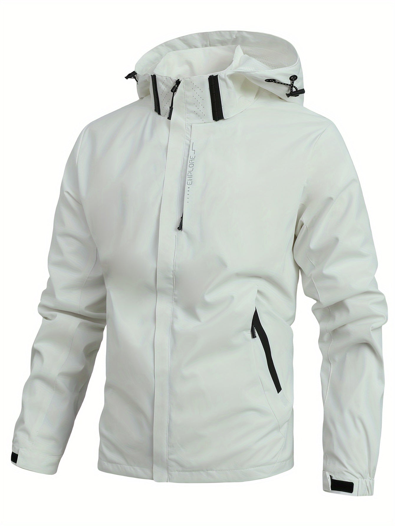Men’s Hooded Windbreaker Jacket – Lightweight & Comfortable