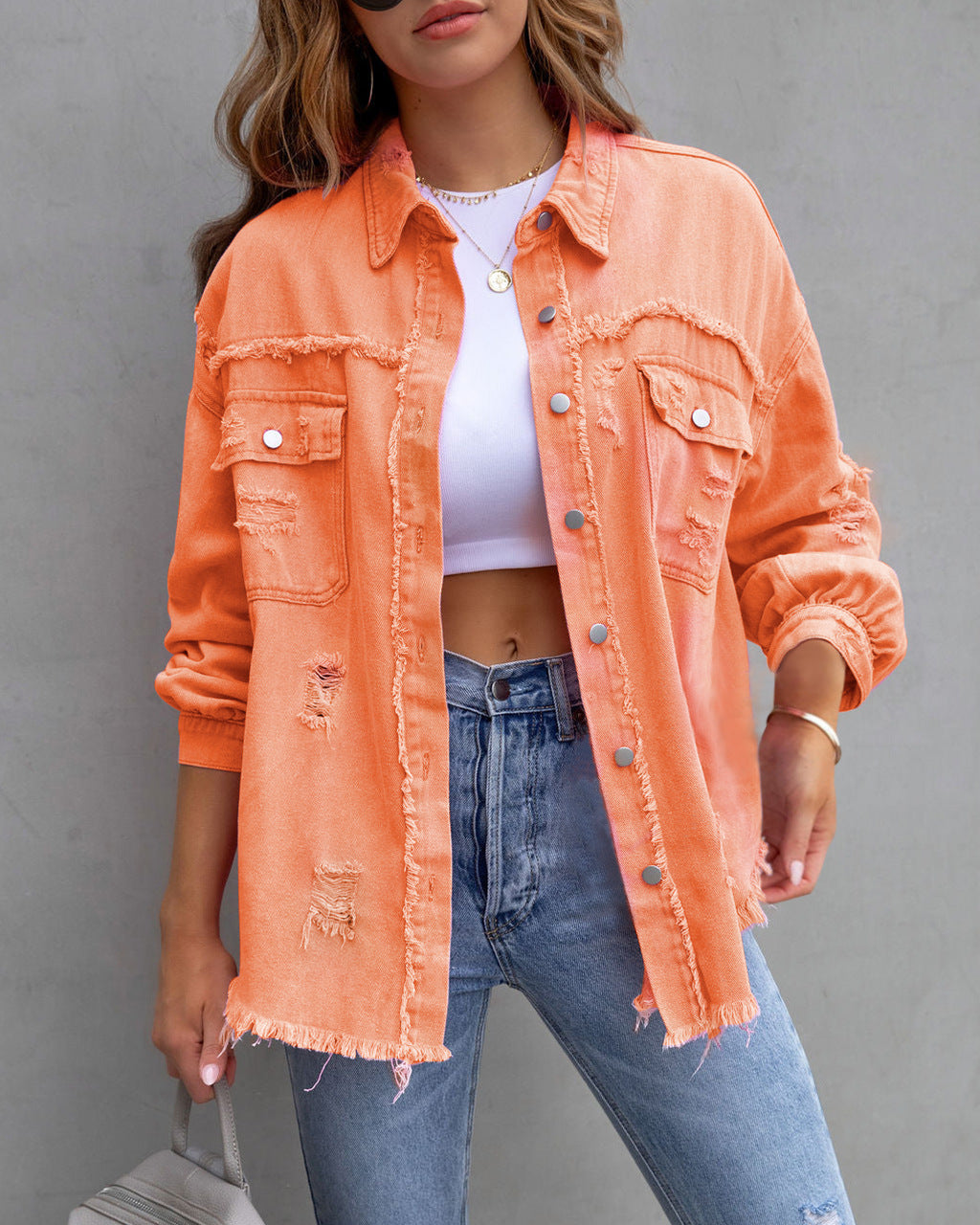 Vibrant Denim Jacket for Stylish Casual Outfits