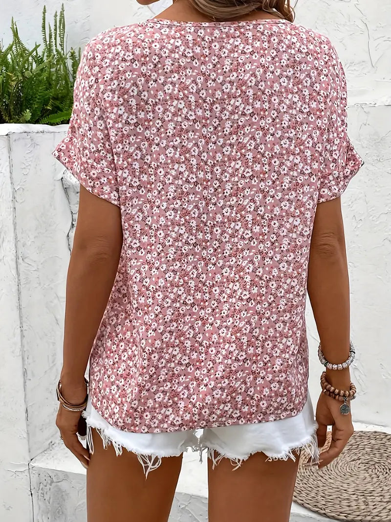 Elegant Floral Print Blouse for Women