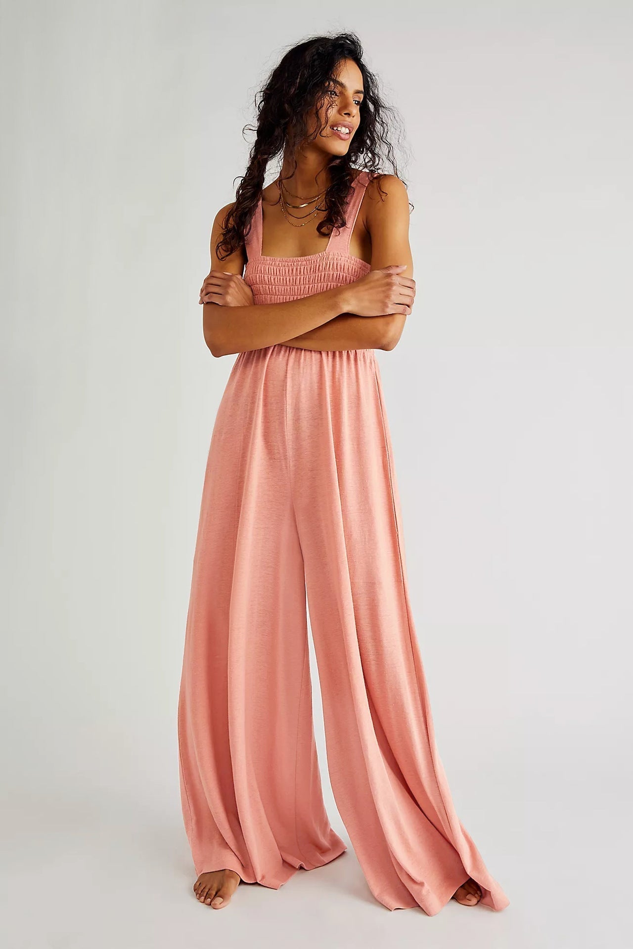 Chic Mono Jumpsuit with Adjustable Straps and Flattering Fit