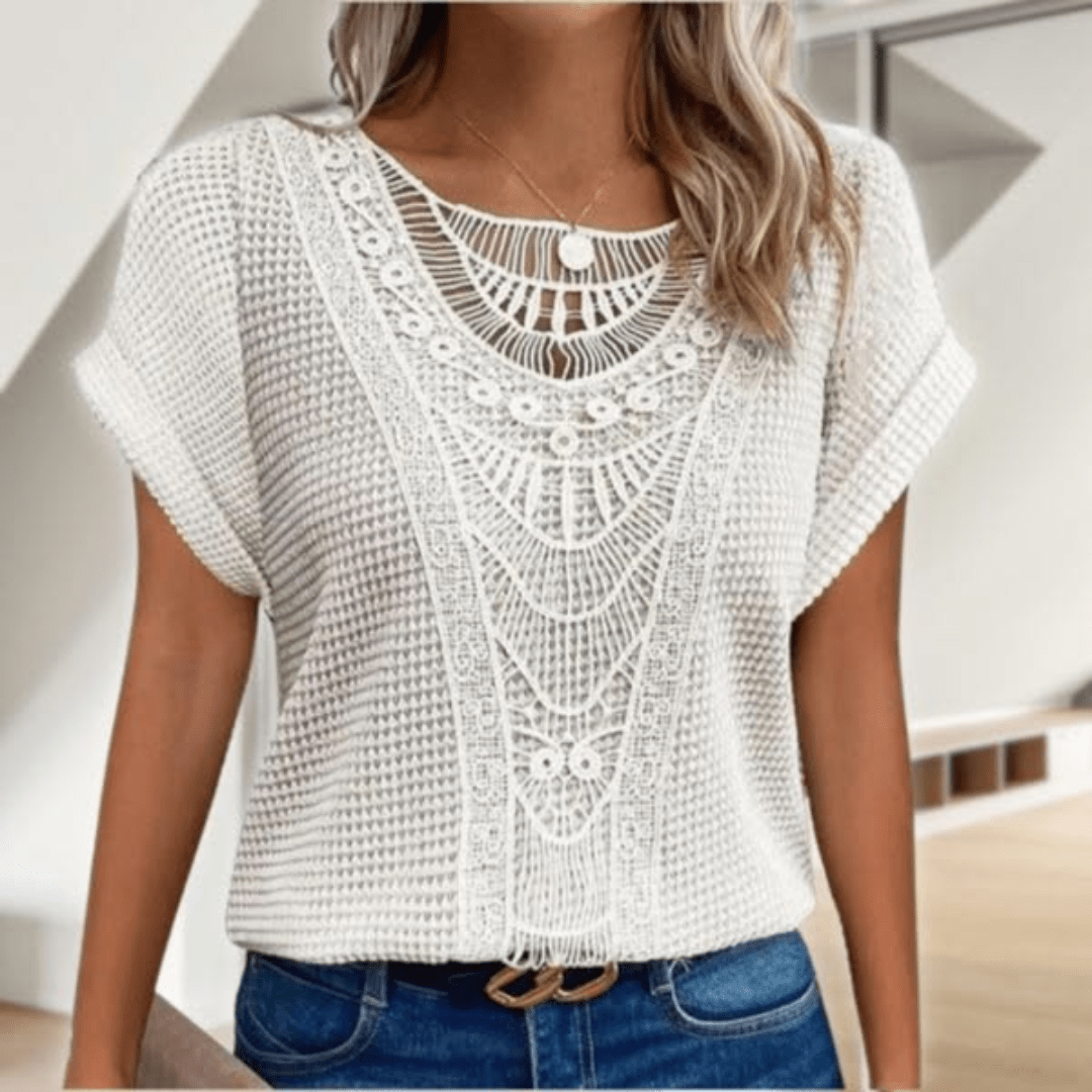 Elegant Ibiza-Style Blouse for Effortless Chic