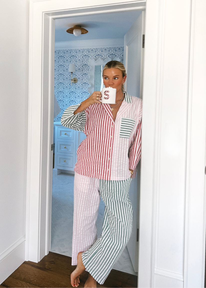 Striped Soft Cotton Pyjama Set