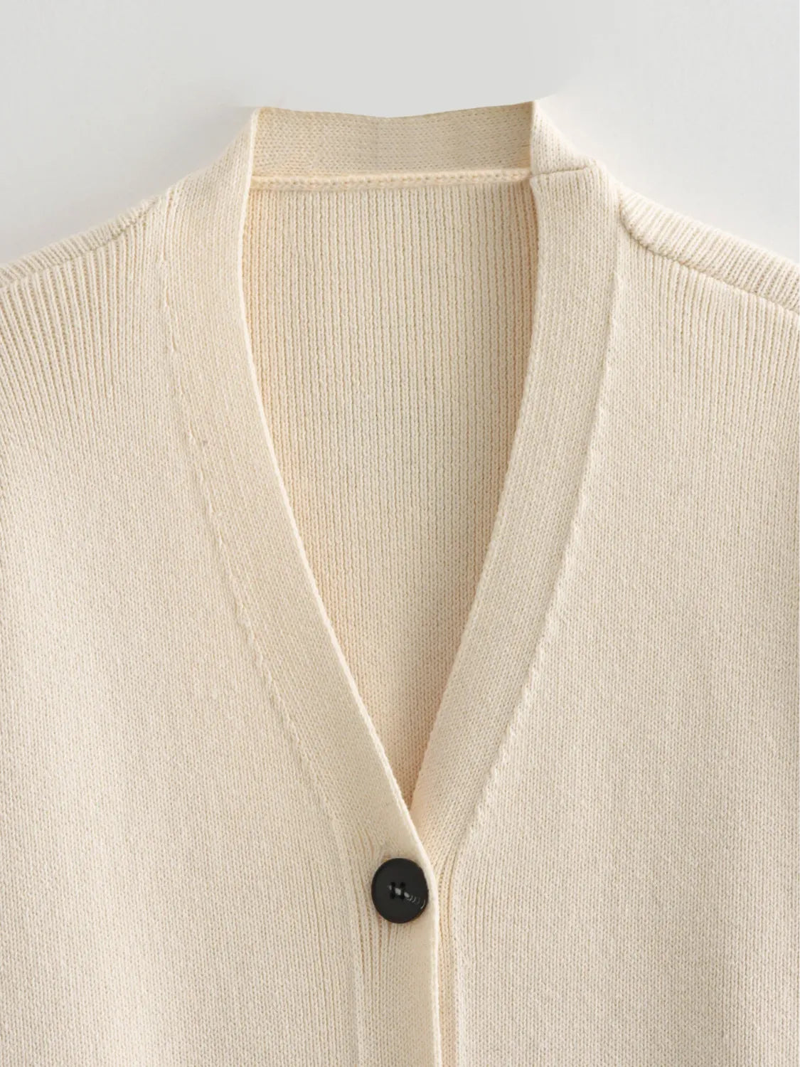 Cozy Knit Cardigan with Pockets and Button Closure