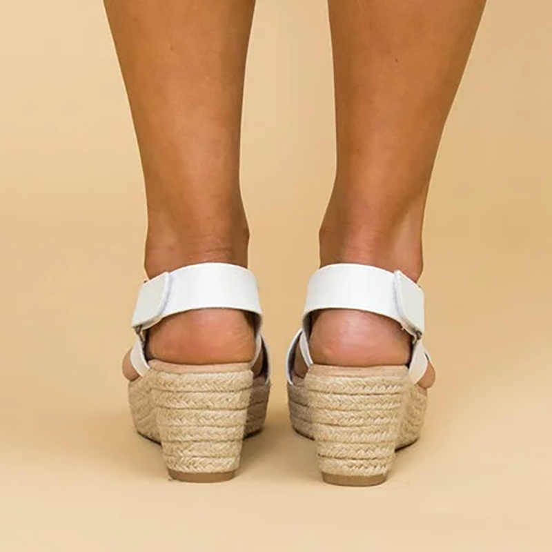 Stylish Anabela Sandal with Comfortable Straps and Elegant Design