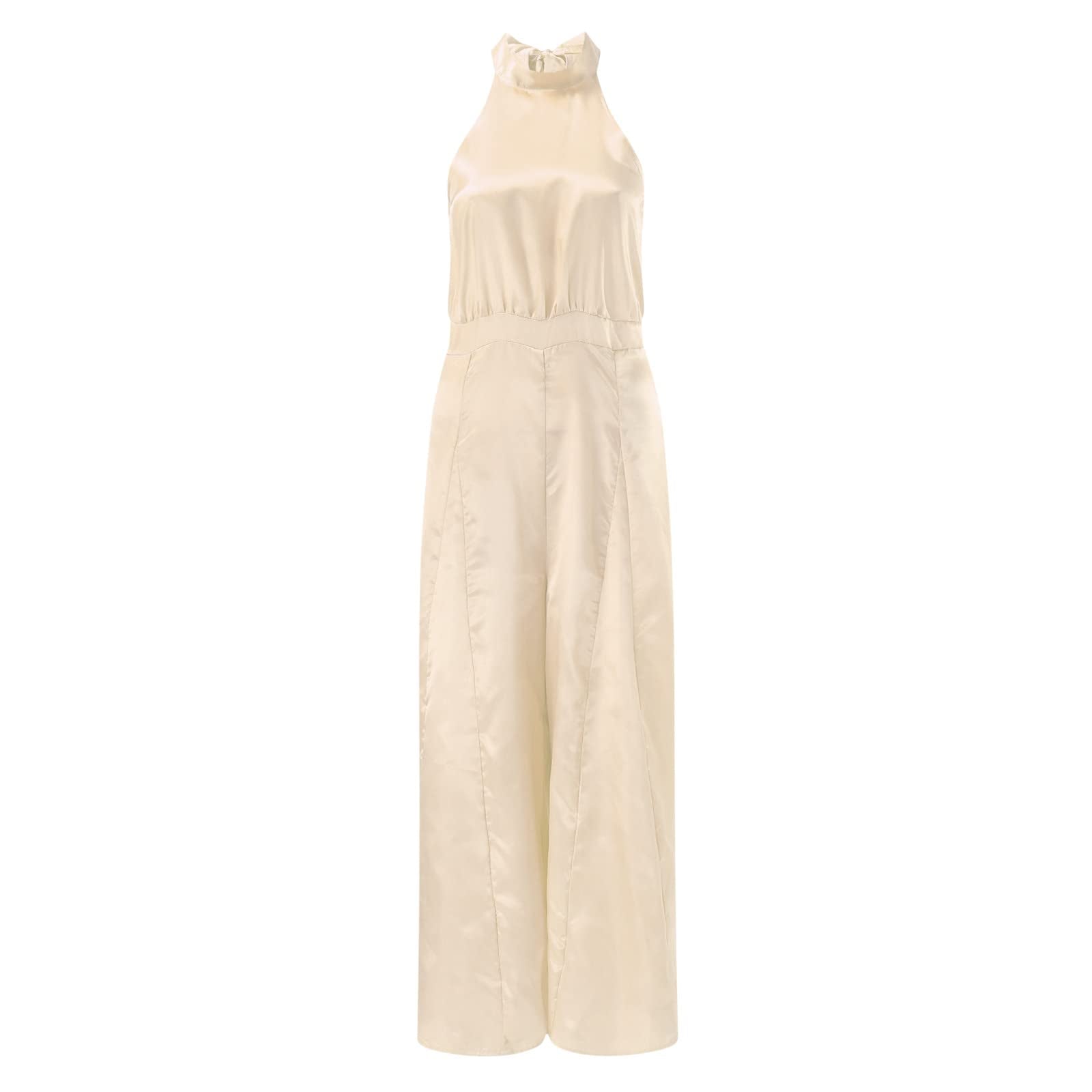 Chic Halter Neck Jumpsuit for Effortless Style and Comfort