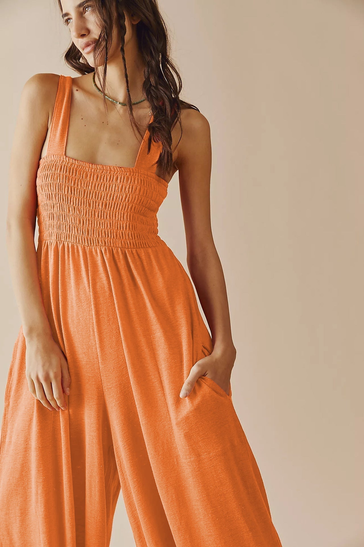 Chic Mono Jumpsuit with Adjustable Straps and Flattering Fit