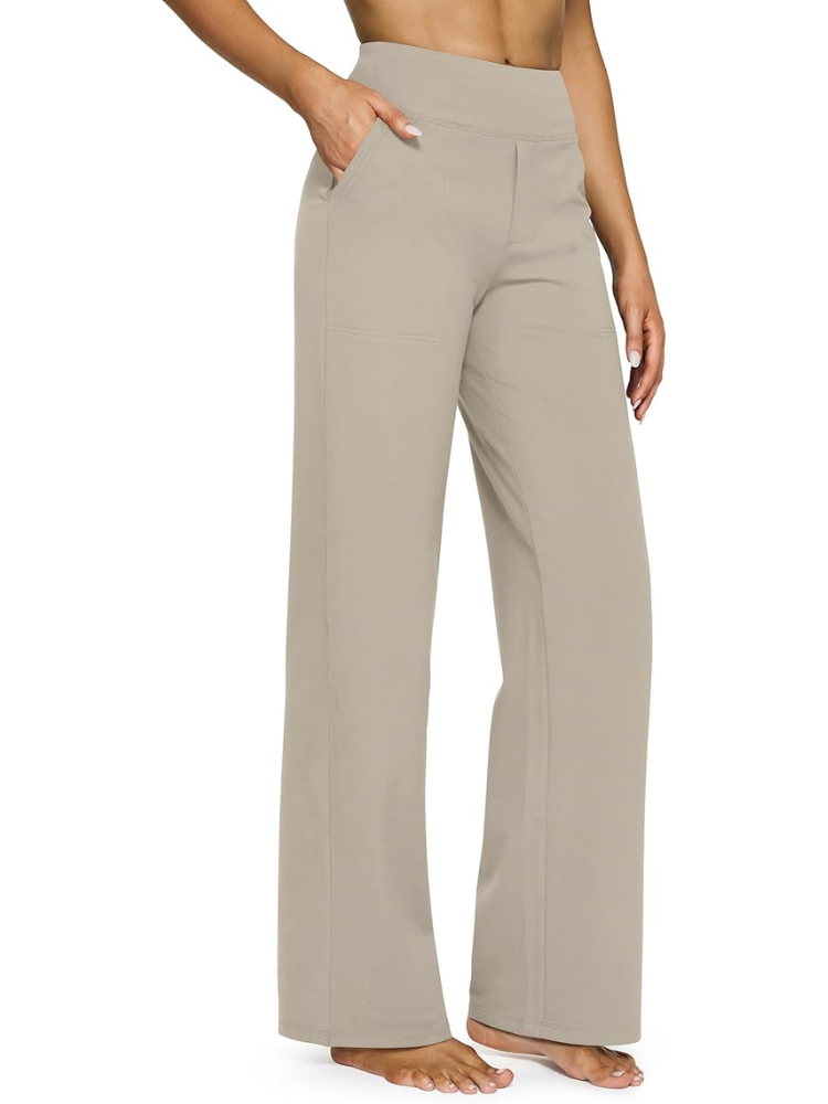 High-Waisted Dress Pants for Women with Yoga-Pant Comfort