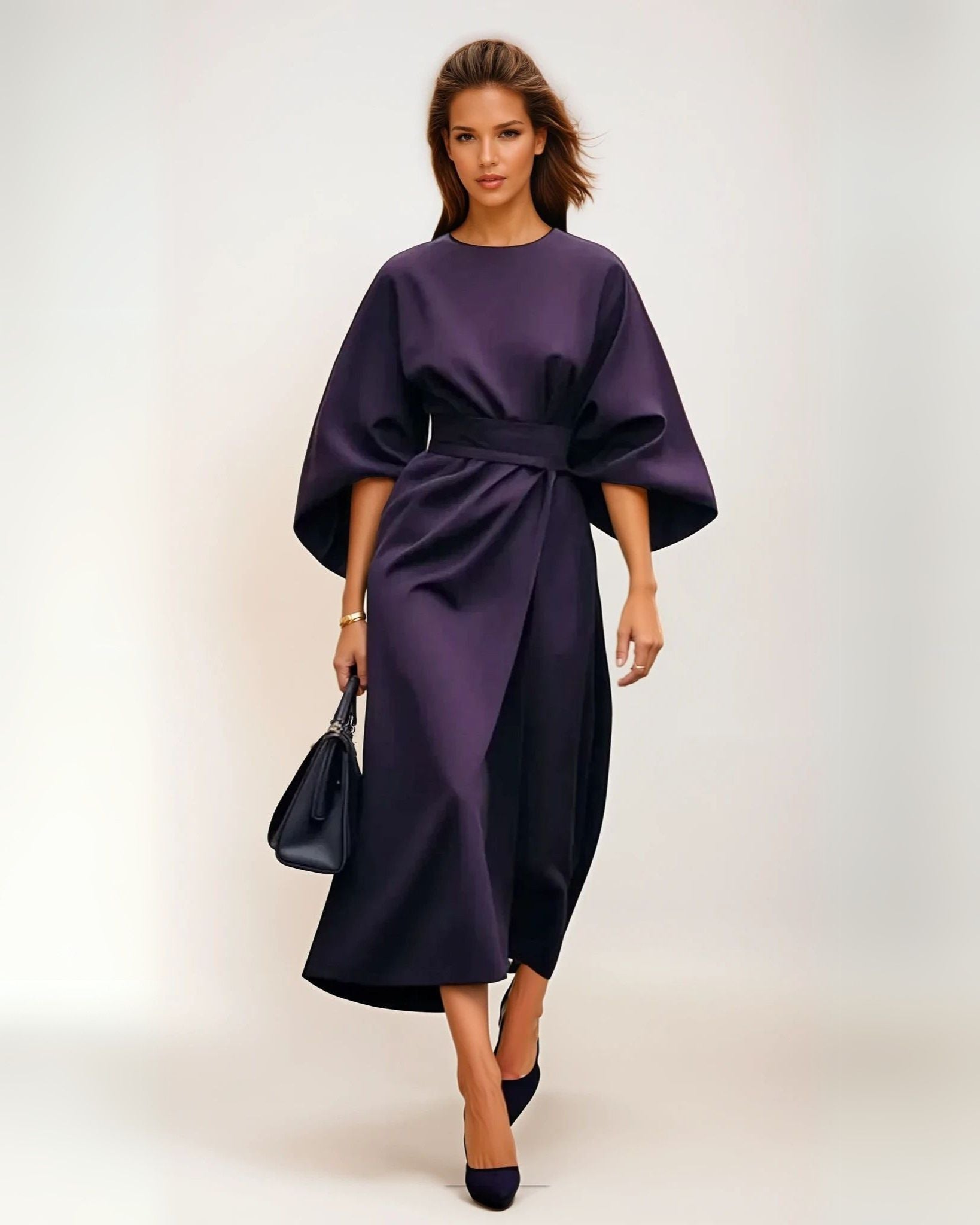 Elegant Long Dress with Flowing Design and Comfortable Fit