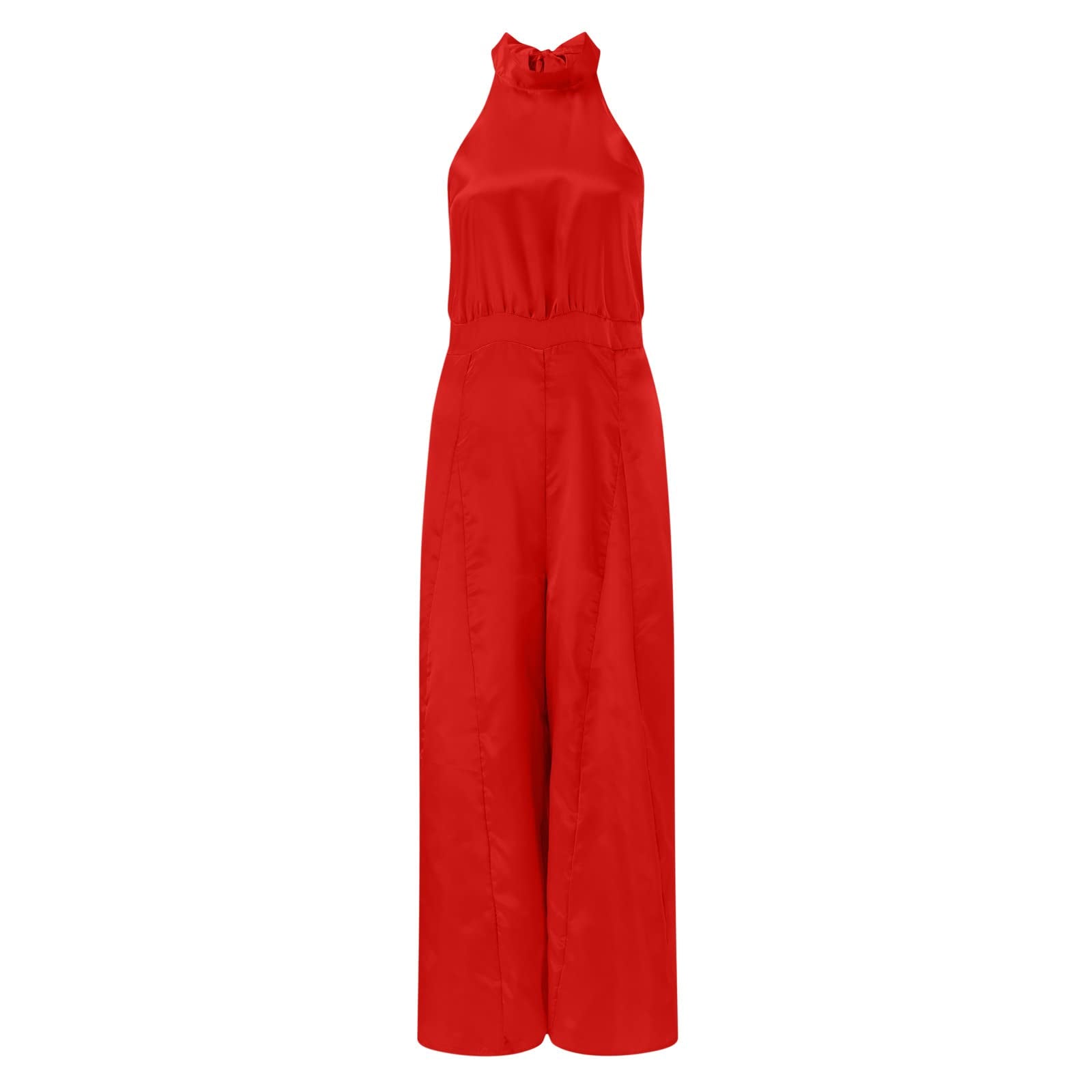 Chic Halter Neck Jumpsuit for Effortless Style and Comfort
