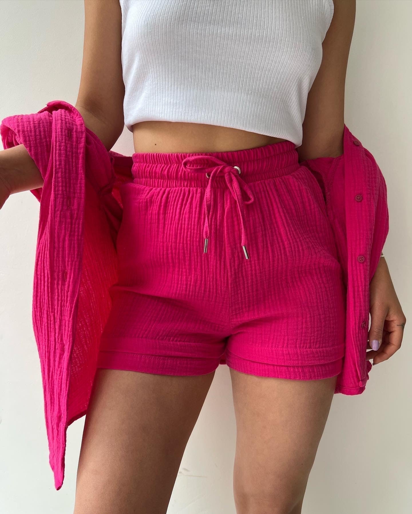 Men's Casual Shirt and Shorts Outfit for Comfortable Summer Wear