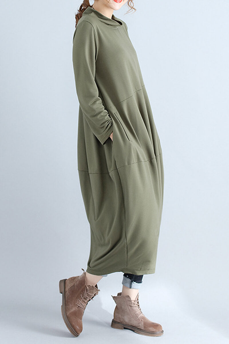 Comfortable Urban Midi Dress for Effortless Style