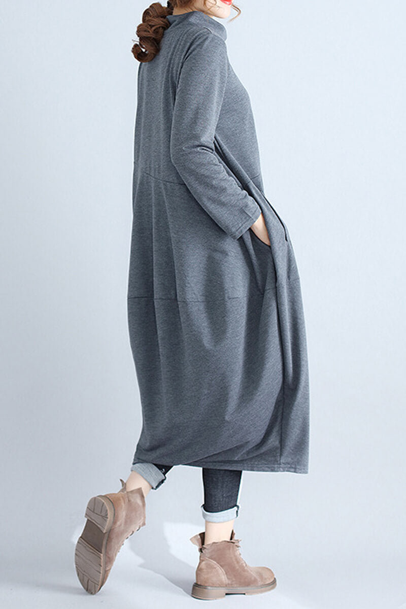 Comfortable Urban Midi Dress for Effortless Style