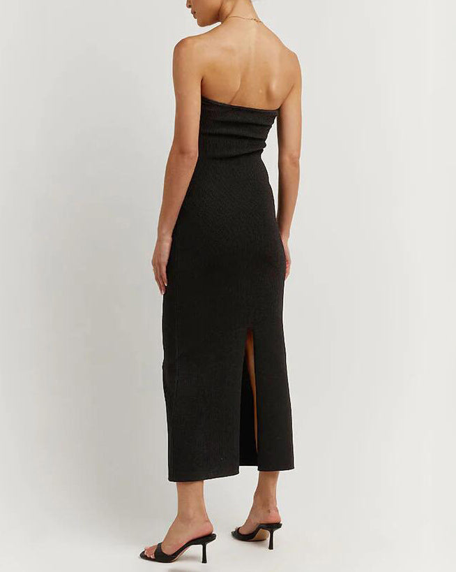 Strapless Mesh Long Dress for Elegant Occasions