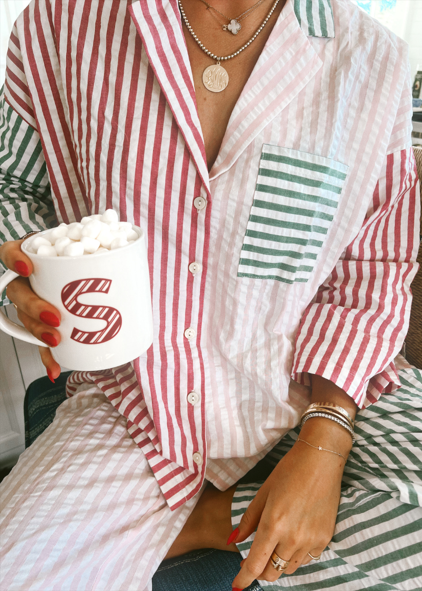 Striped Soft Cotton Pyjama Set
