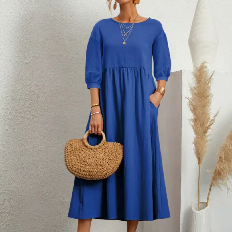 Cotton-Linen Blend Luna Dress for Effortless Style and Comfort
