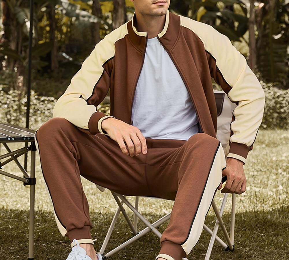 Men's Tracksuit: Full-Zip Jacket, Raglan Sleeves