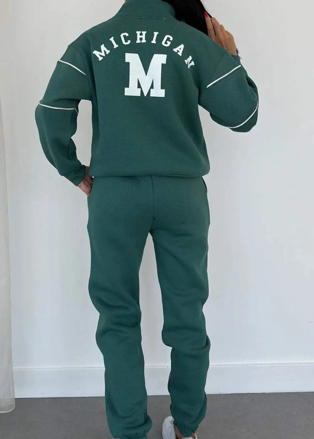 Lettered Varsity Tracksuit – Collegiate 2-Piece Set
