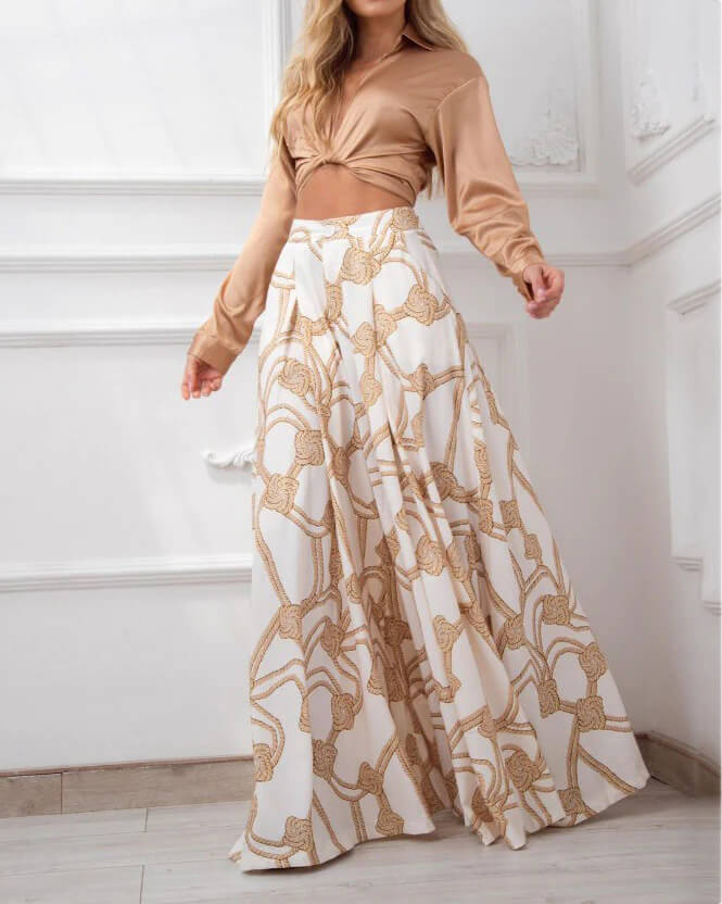 Croatia Outfit: Stylish Top and Trousers Set for Any Occasion