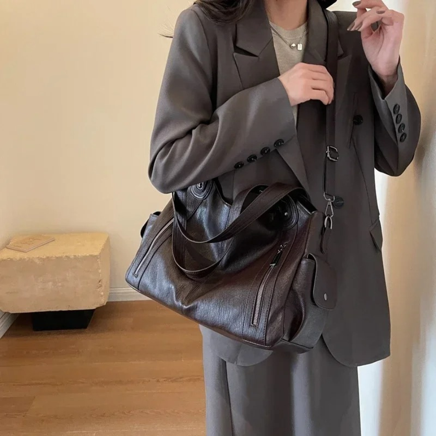 Women’s Classic Multi-Compartment Shoulder Bag