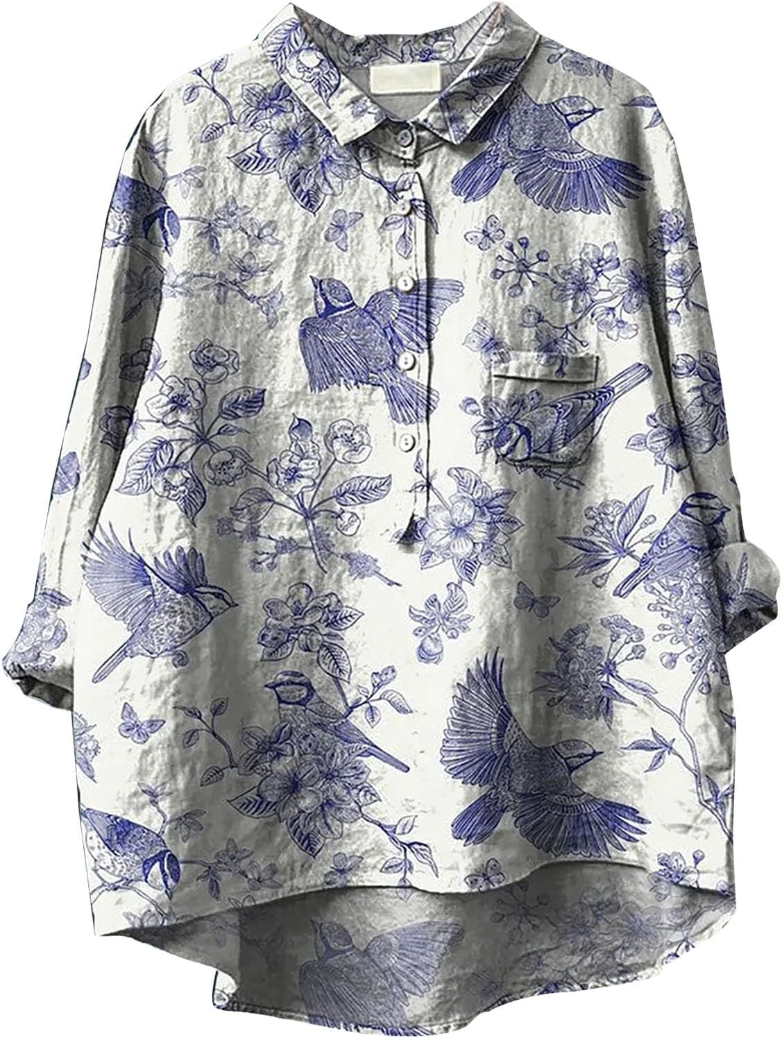 Floral Print Blouse with Elegant Design and Comfortable Fit