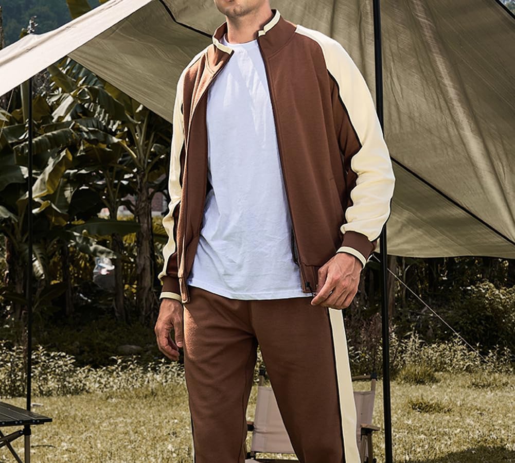 Men's Tracksuit: Full-Zip Jacket, Raglan Sleeves