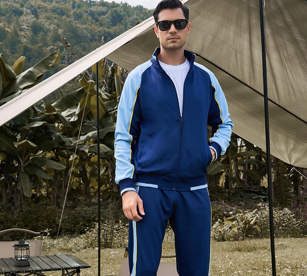 Men's Tracksuit: Full-Zip Jacket, Raglan Sleeves