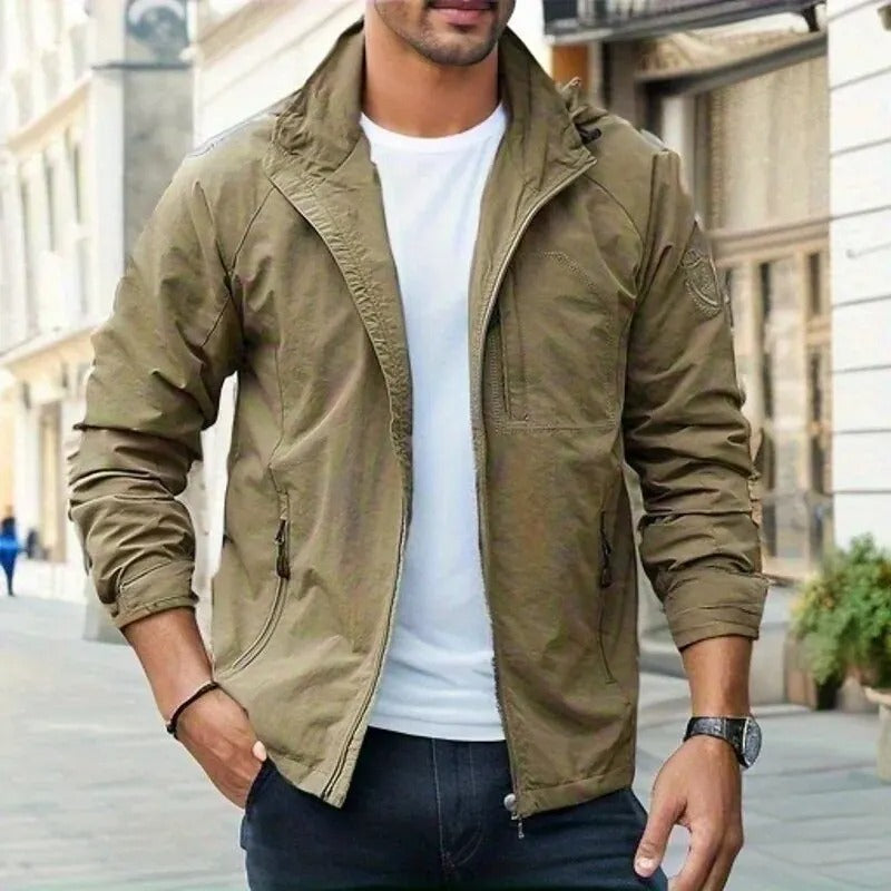 Men's Waterproof Breathable Summer Cargo Jacket