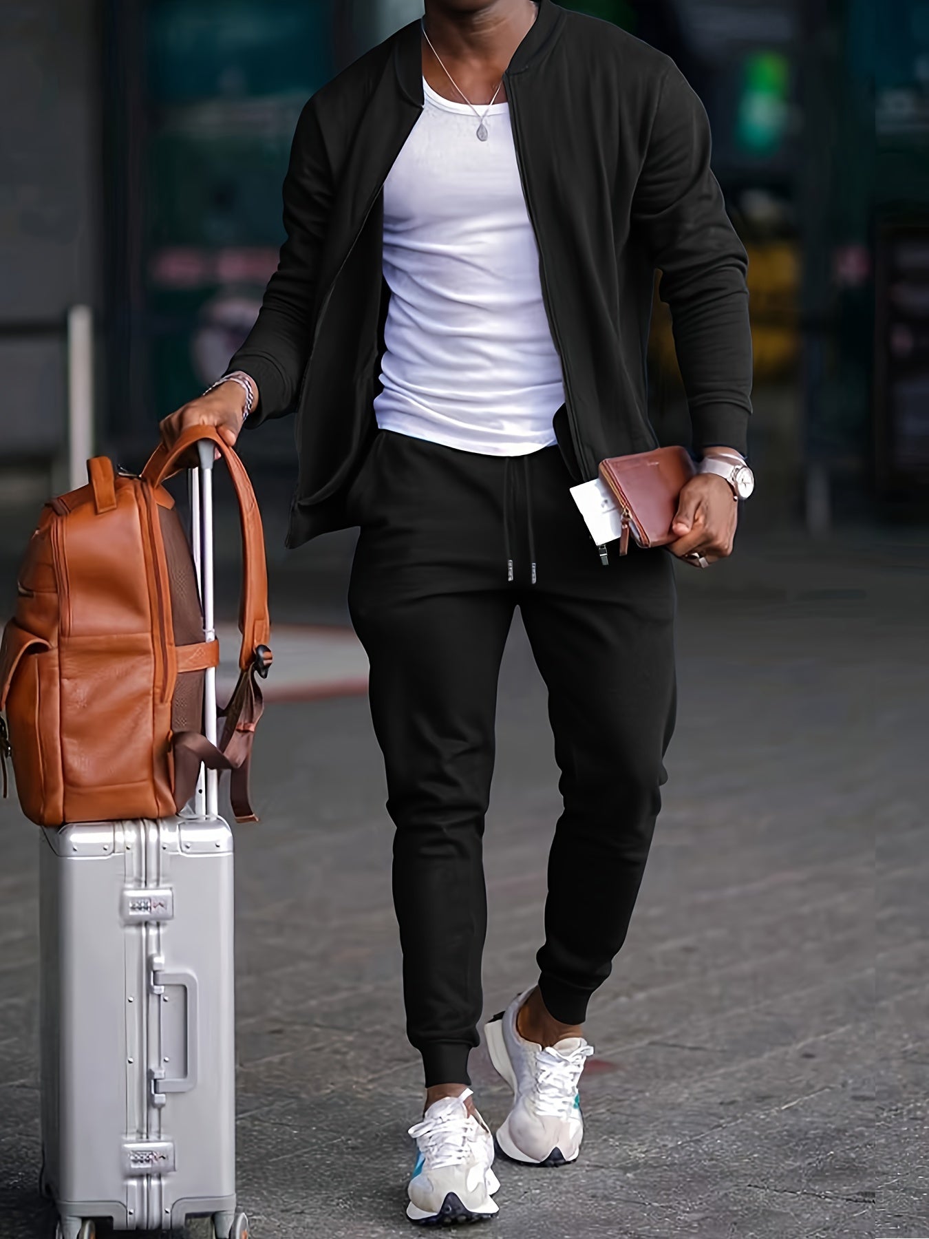 Men's Casual 2-Piece Set – All-Season Wear