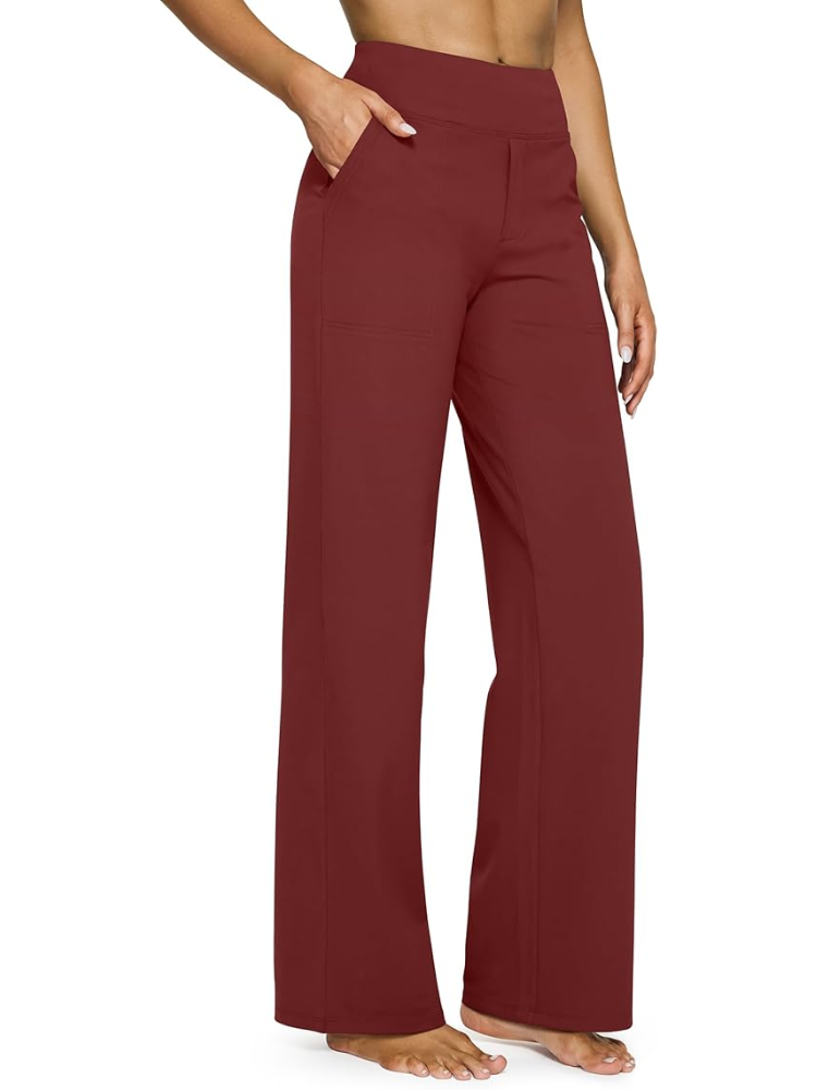 High-Waisted Dress Pants for Women with Yoga-Pant Comfort