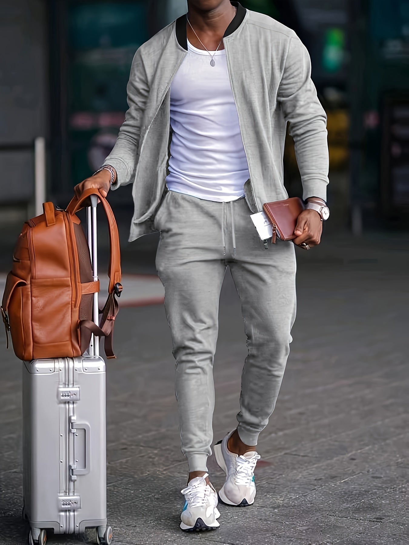 Men's Casual 2-Piece Set – All-Season Wear