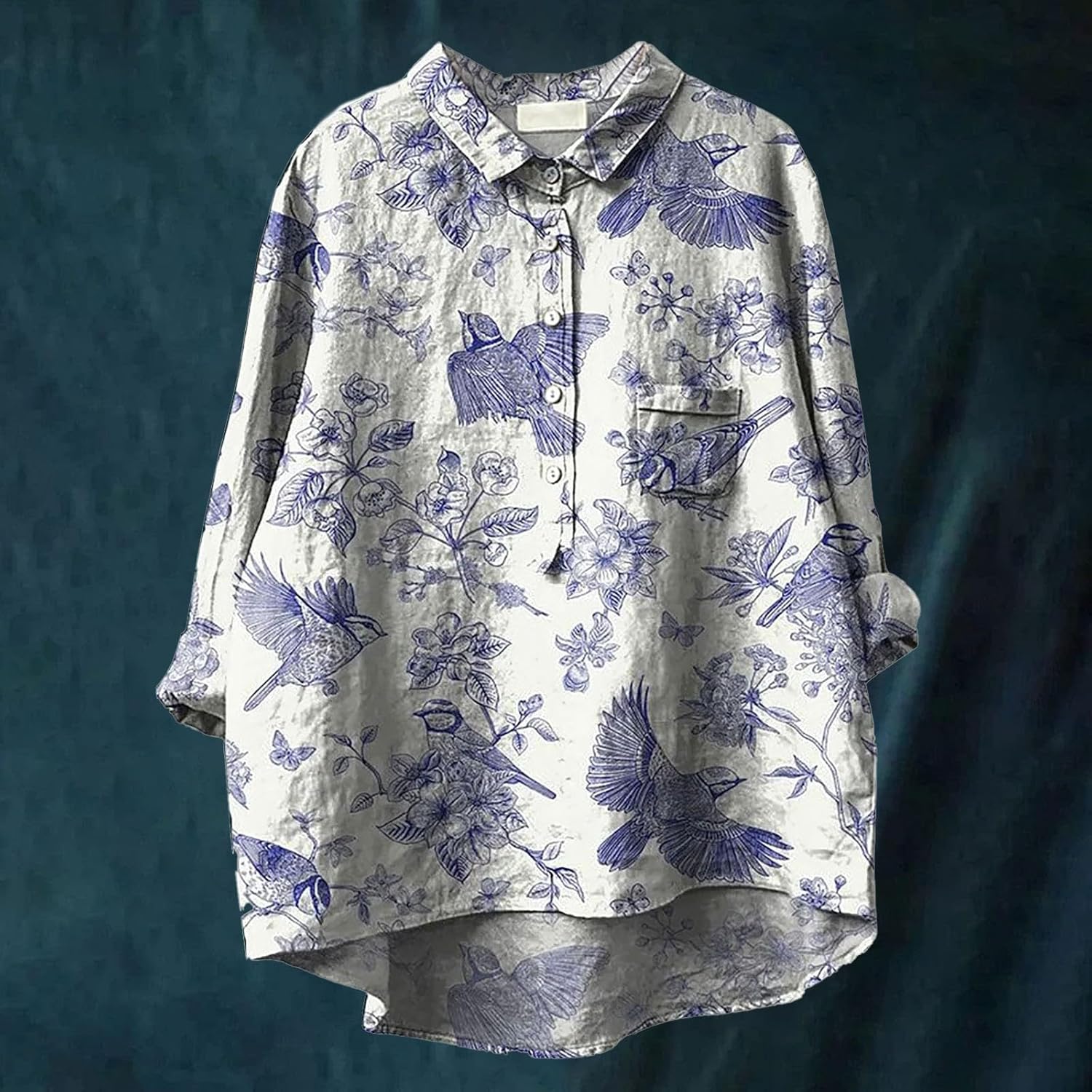 Floral Print Blouse with Elegant Design and Comfortable Fit
