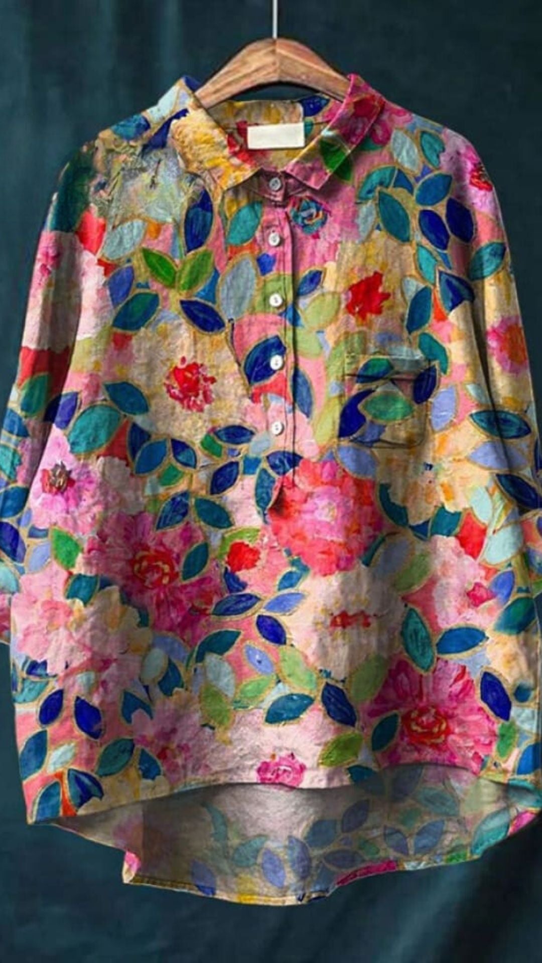 Floral Print Blouse with Elegant Design and Comfortable Fit