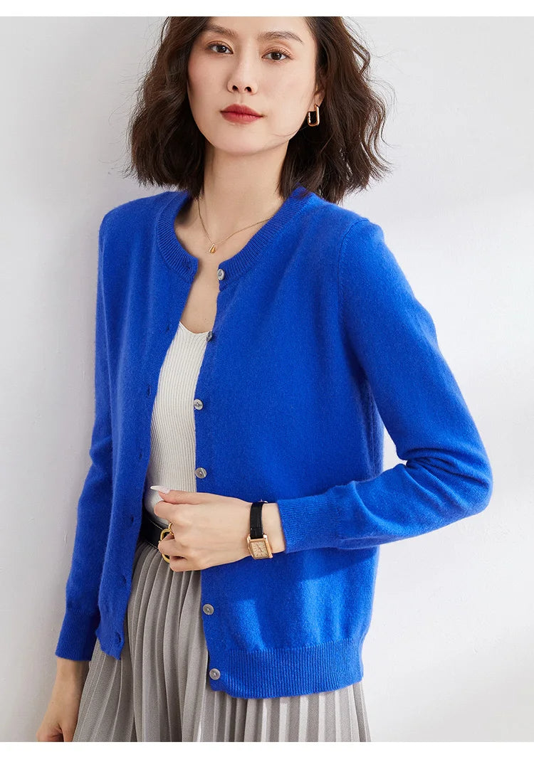 Women's Basic Knit Cardigan - Versatile Layering Essential