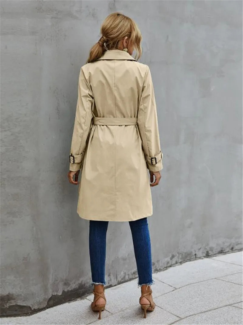 Women's Classic Elisa Trench Coat - Timeless Style & Comfort