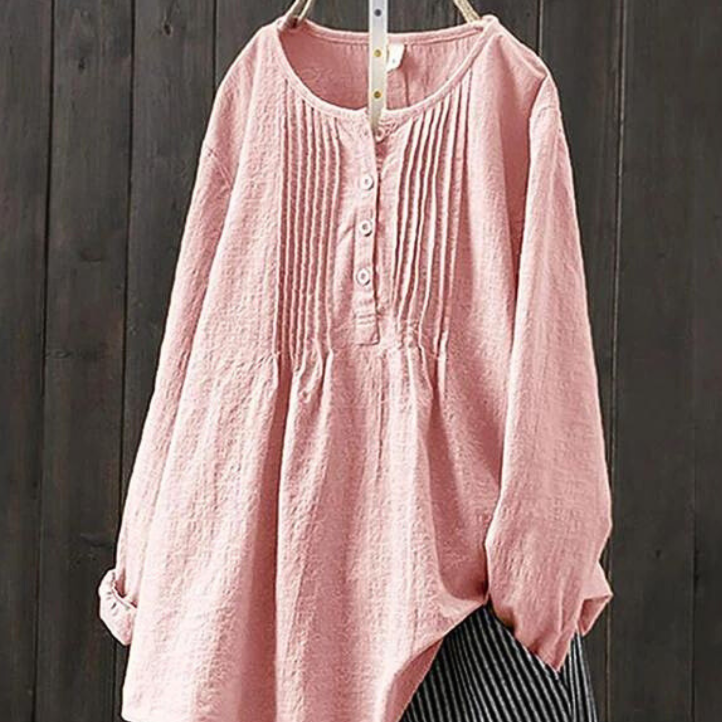 Cotton Blouse with Elegant Design and Comfortable Fit