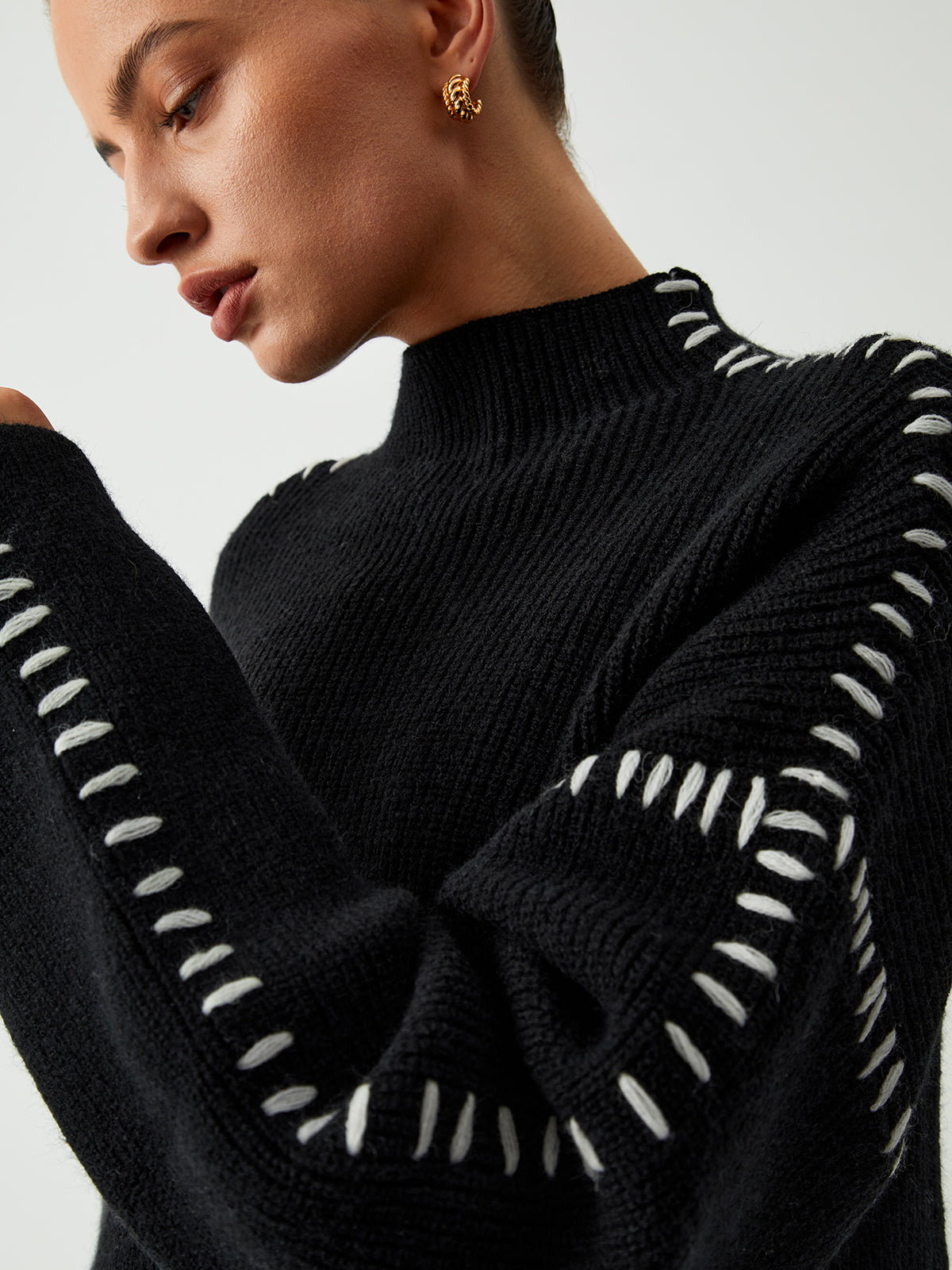 Elegant Parisian Style Mesh Blouse with Delicate Detailing