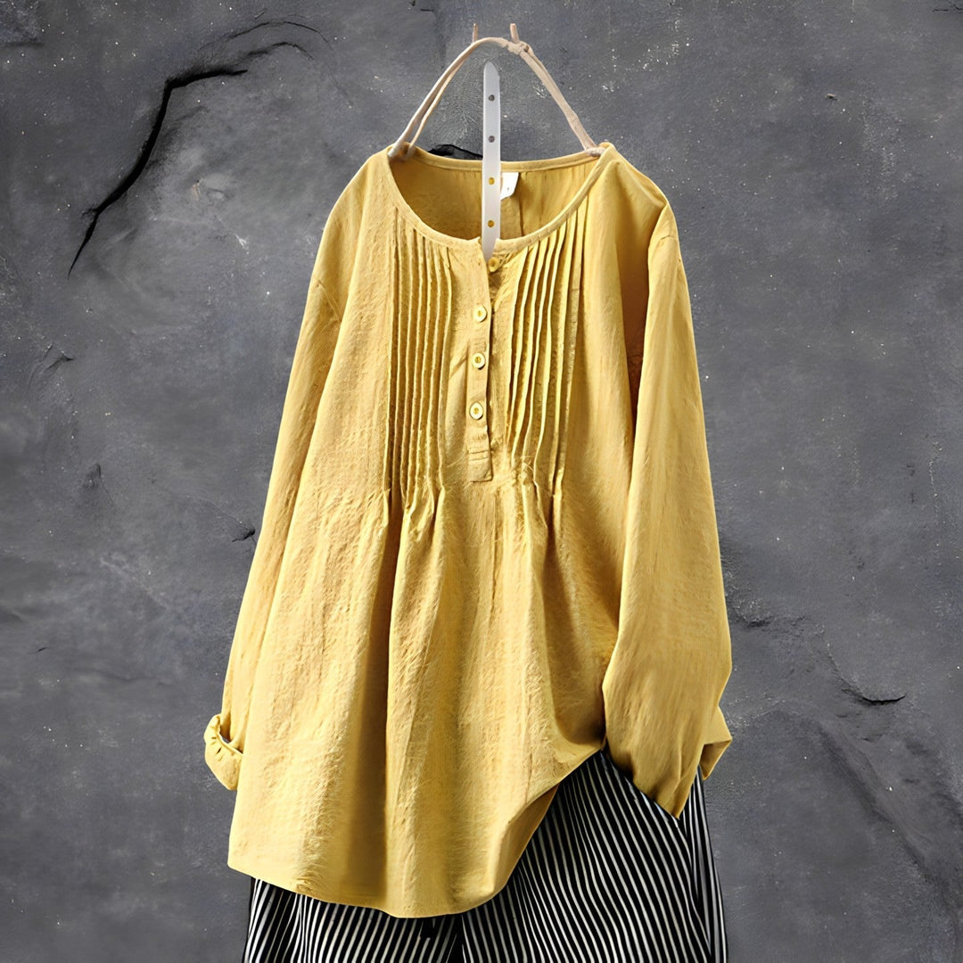 Cotton Blouse with Elegant Design and Comfortable Fit