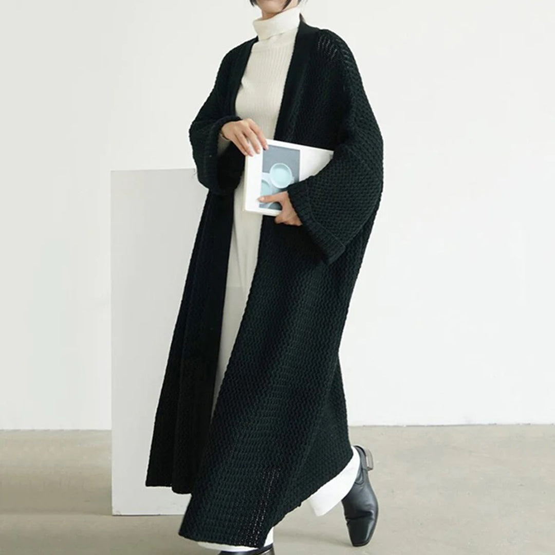 Women's Oversized Knit Cardigan – Lightweight Summer Layer