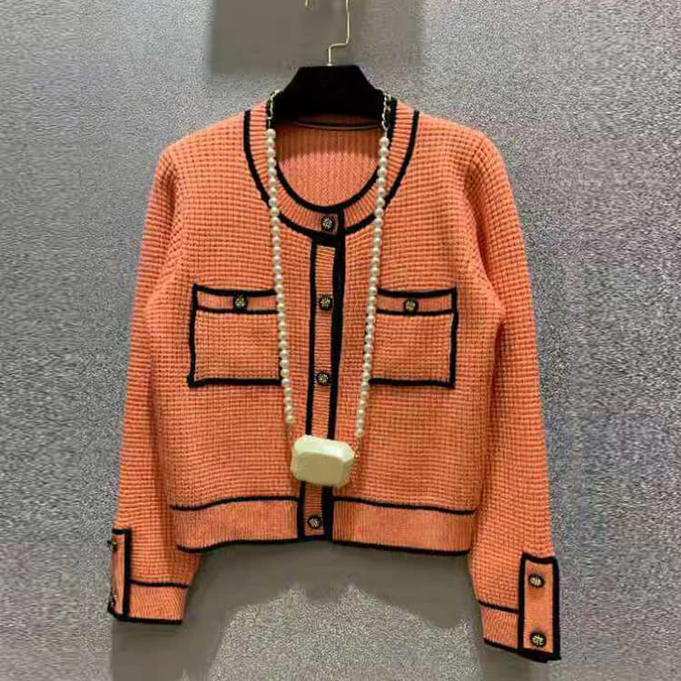 Multicolor Tweed Cardigan for Stylish Layering