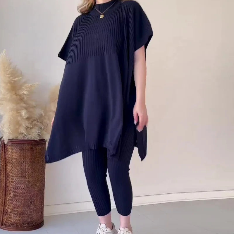 Loose Jumper and Knit Leggings Set - Natalia Style