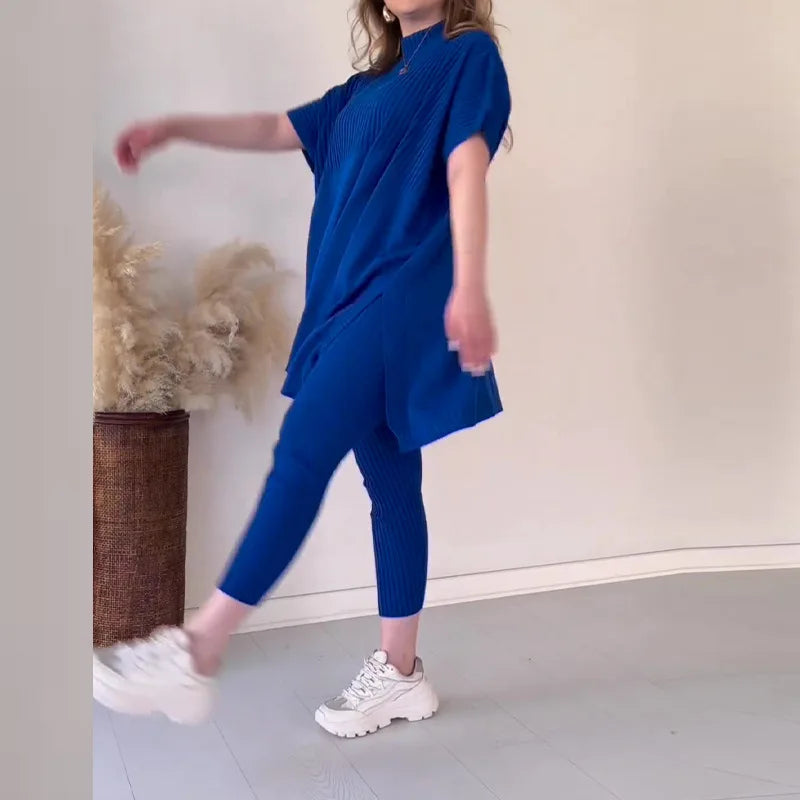 Loose Jumper and Knit Leggings Set - Natalia Style