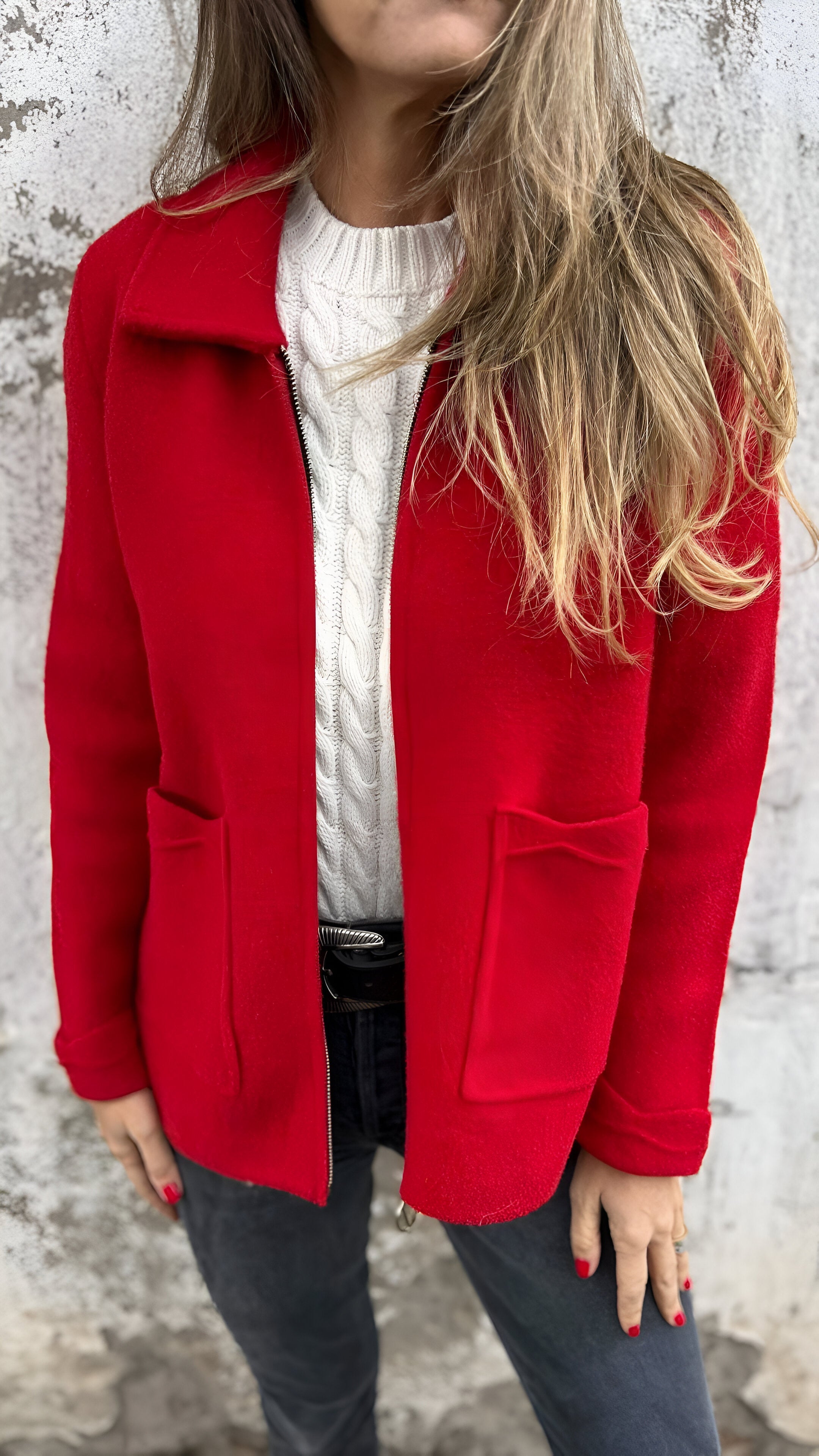 Lapel Zip Sutton Jacket for Stylish Outerwear