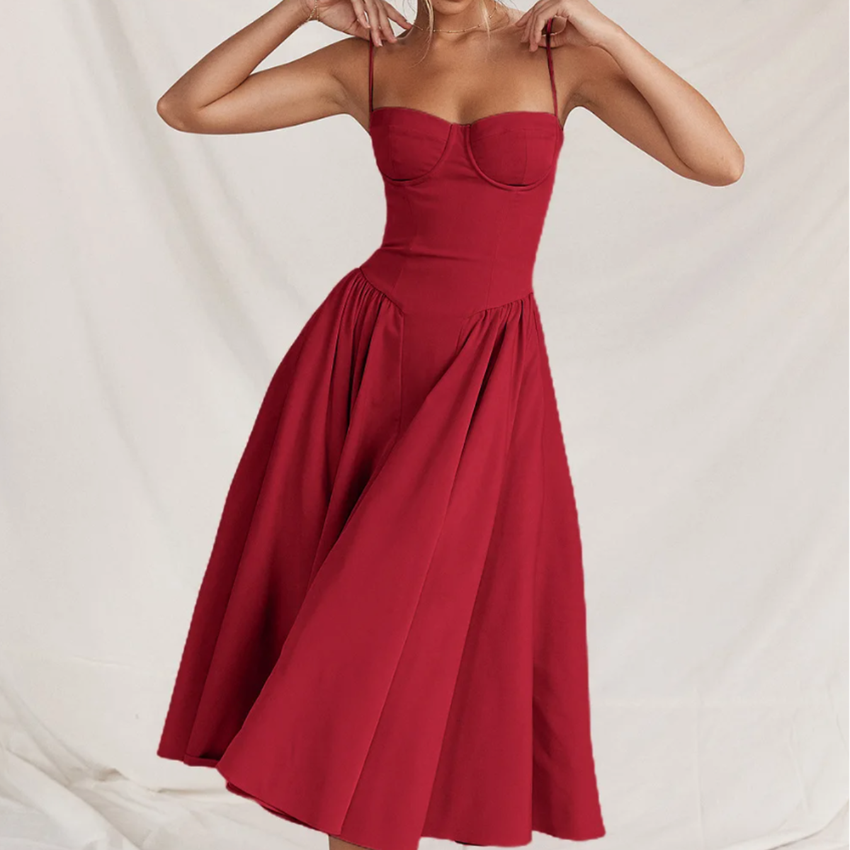 Girls' Elegant Princess Dress with Sparkling Details and Flare Skirt